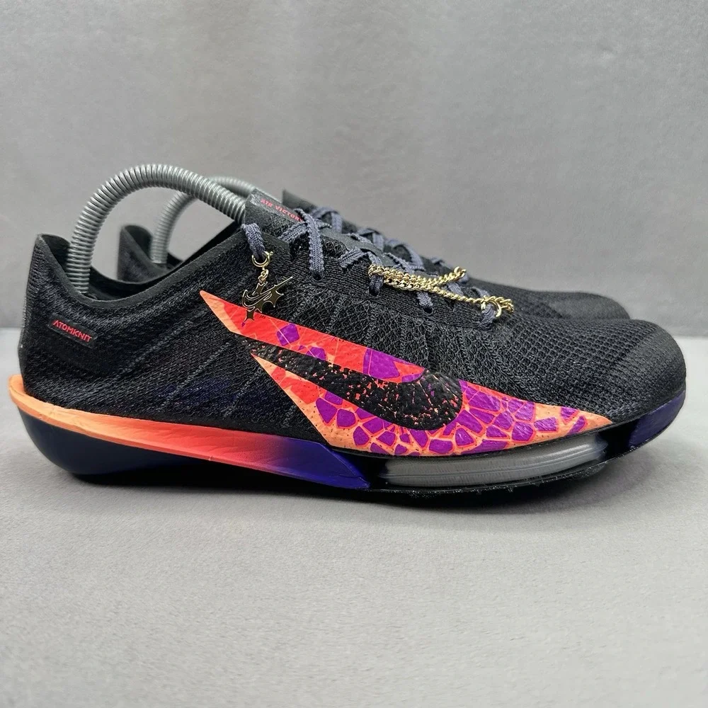 Nike Air Zoom Victory 2 'Glam' Mens Size 9.5 Track Spikes Light Carbon NEW
